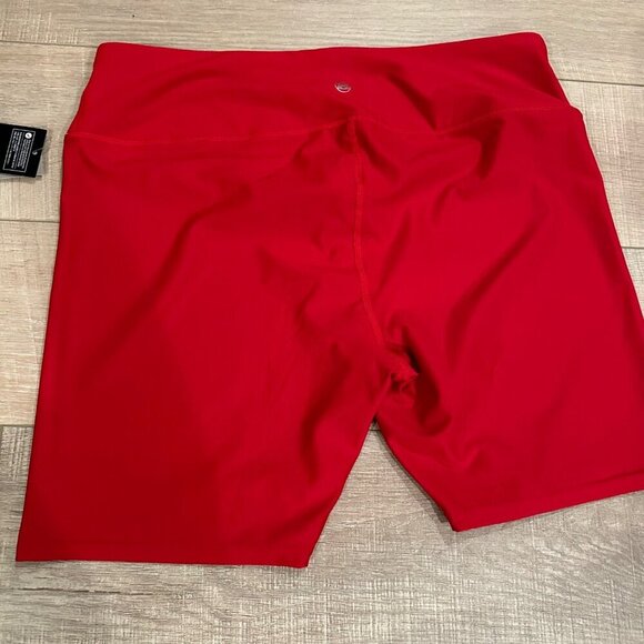 TESLA WOMENS RED ATHLETIC BIKE SHORTS 2XL NEW - Picture 10 of 10